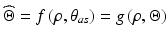 $$ \widehat{\Theta } = f\left( {\rho ,\theta_{as} } \right) = g\left( {\rho ,{\Theta}} \right) $$