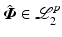 $$\hat{\varvec{\varPhi }} \in \mathscr {L}^p_2$$