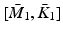 $$[\bar{M}_1,\bar{K}_1]$$